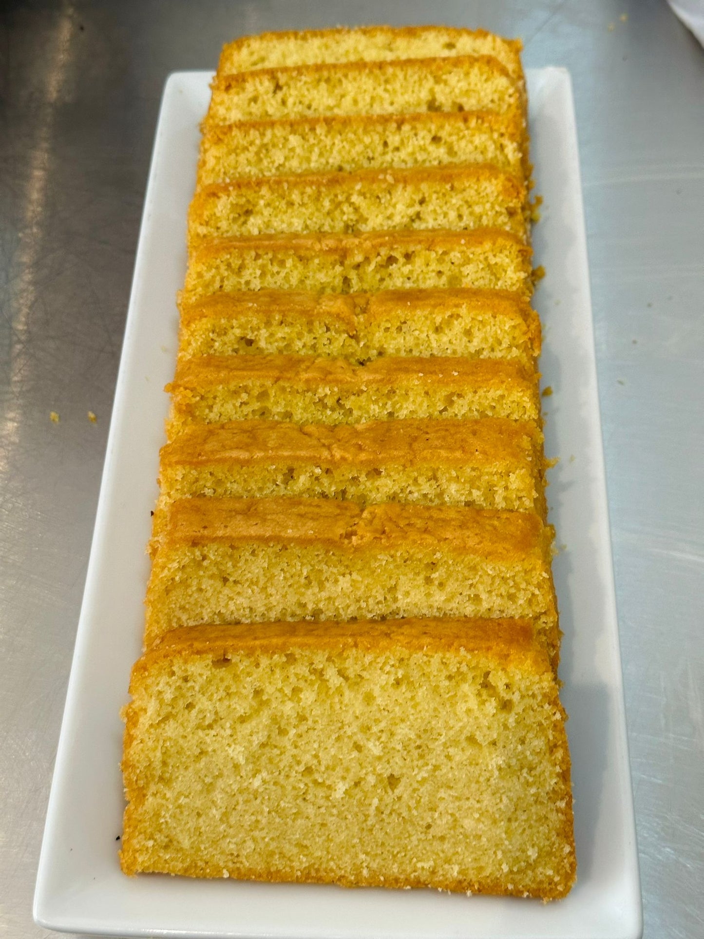 Vanilla cake slice